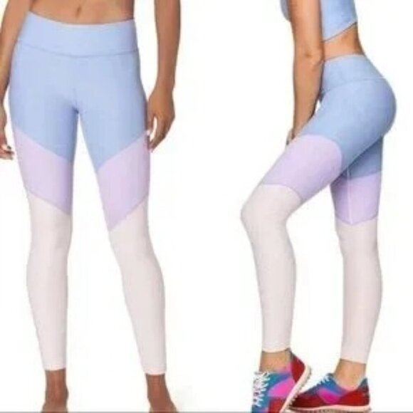 Outdoor Voices Pants - Outdoor Voices Tricolor Spring 7/8 Length Leggings